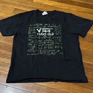 Math Theme 12th Birthday Tee, Unisex, Square Root of 144, Sz Lg